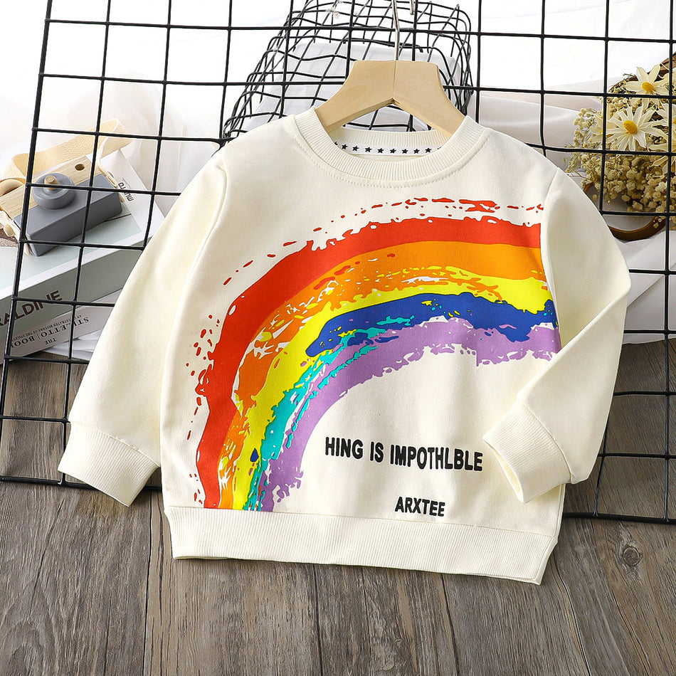 Kids’ Cotton Pullover Sweatshirt – Autumn Long Sleeve