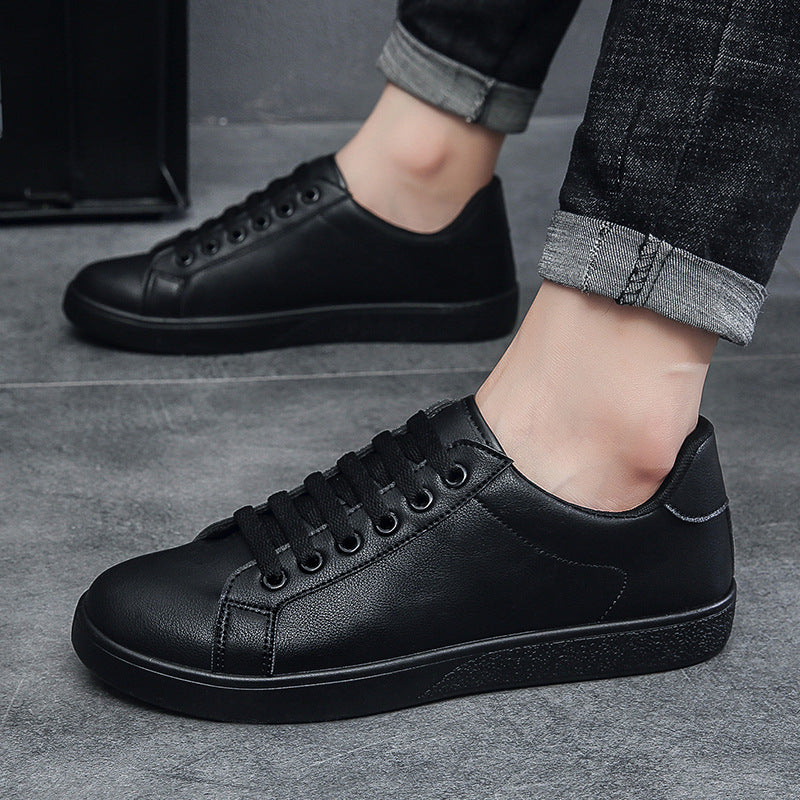 2025 Men’s White Korean-Style Casual Sneakers