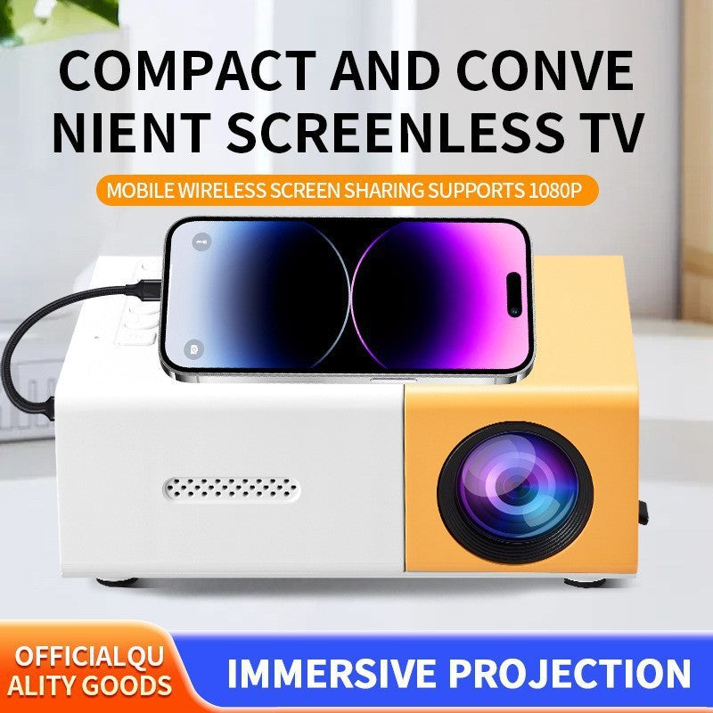 YG300 Mini Home Projector for Kids & Mobile Screen Cast