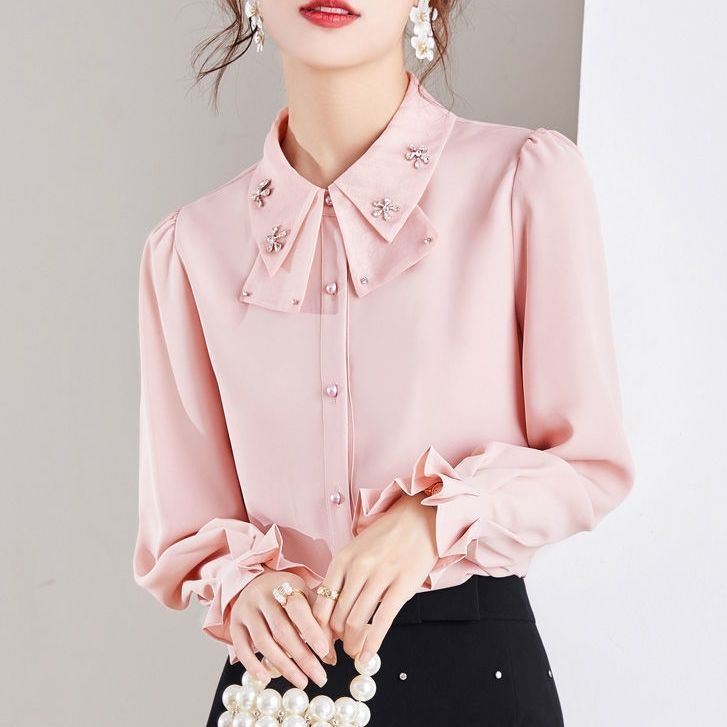 Women’s Bow Chiffon Shirt