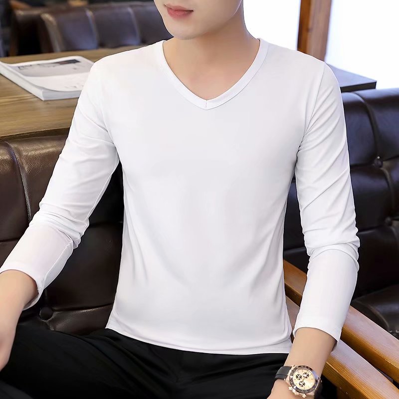 Men's Military Style Long Sleeve T-Shirt – Slim Fit Pullover