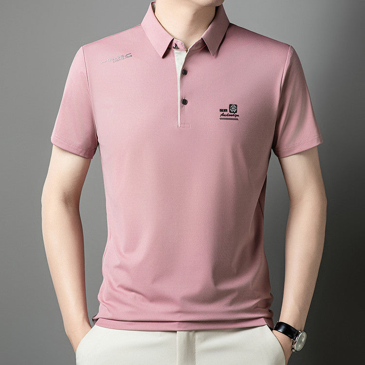 Men’s 2025 Ice Silk Summer Polo T-Shirt