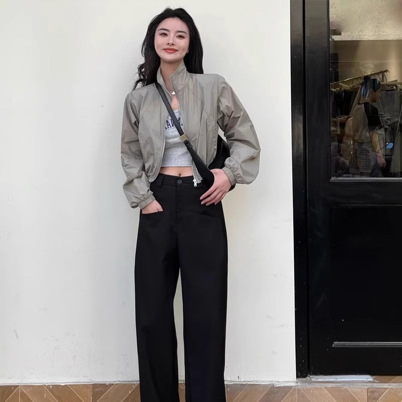 European Collar Short Summer Sun Coat