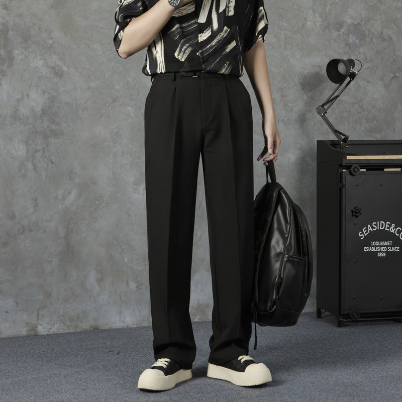 Men’s American High Street Drapey Loose Wide-Leg Pants
