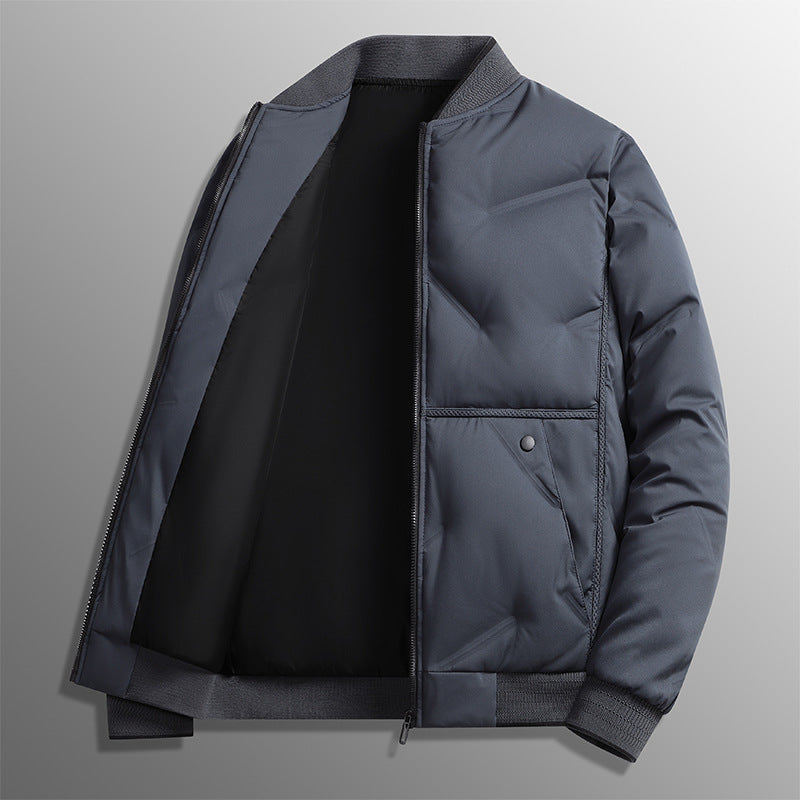 INSTOCK-Men’s 2025 Down Cotton Baseball Collar Jacket – Warm