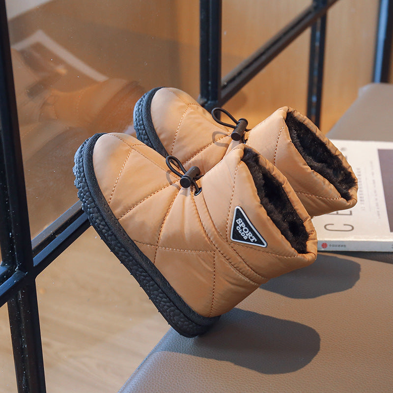2024 Kids’ Waterproof Snow Boots – Warm Fleece Winter Shoes