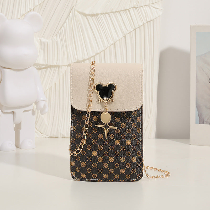 Women's Retro  – Printed Mobile Phone Bag