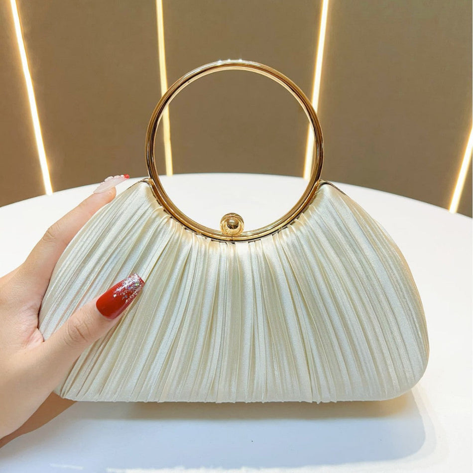 Pleated Evening Handbag