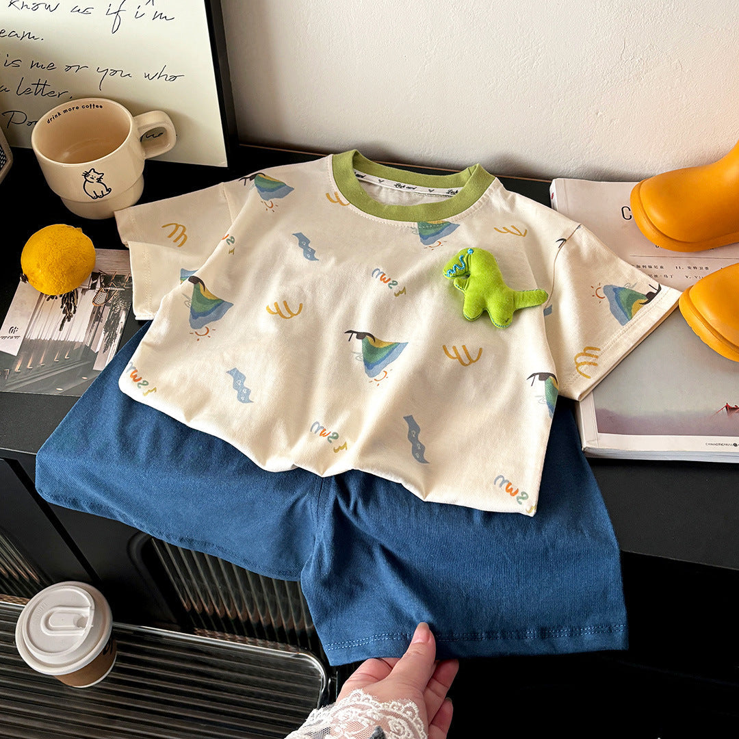 Premium Baby Collection: Pure Cotton "Class A" Summer T-Shirt & Shorts Suit – Summer Toddler Fashion Nepal | Tudoholic