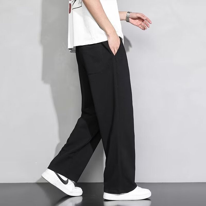 Men's Loose Wide-Leg Casual Pants for All Seasons