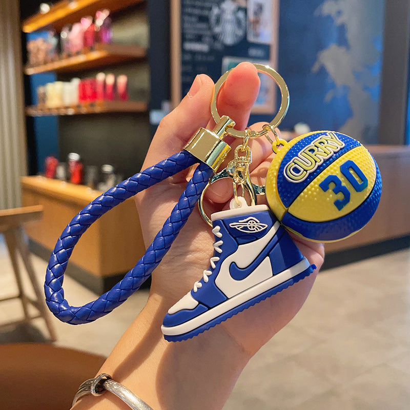 Mini Basketball Shoe Keychain – Sporty Bag Charm