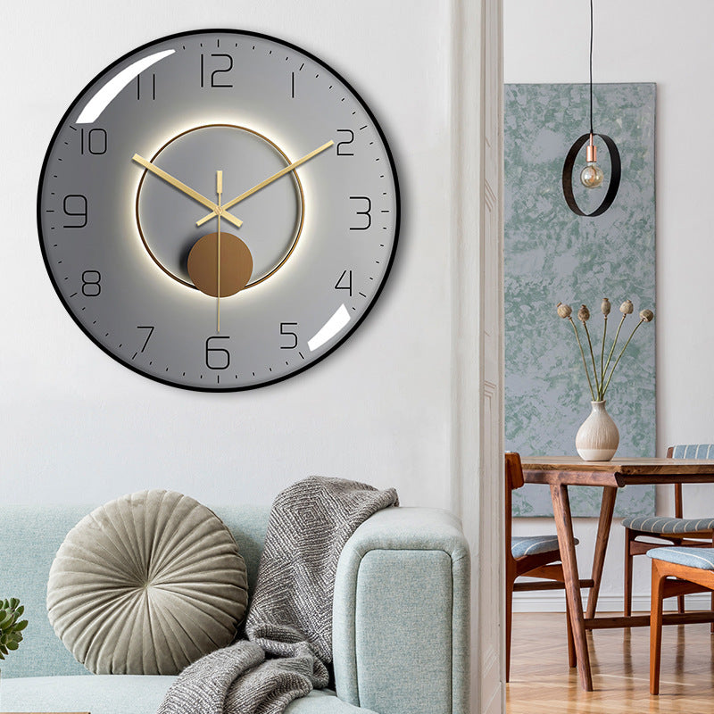 12-Inch Silent Quartz Wall Clock – Nordic Style