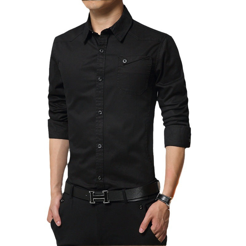 Fleece-Lined Military Style Men’s Shirt Jacket