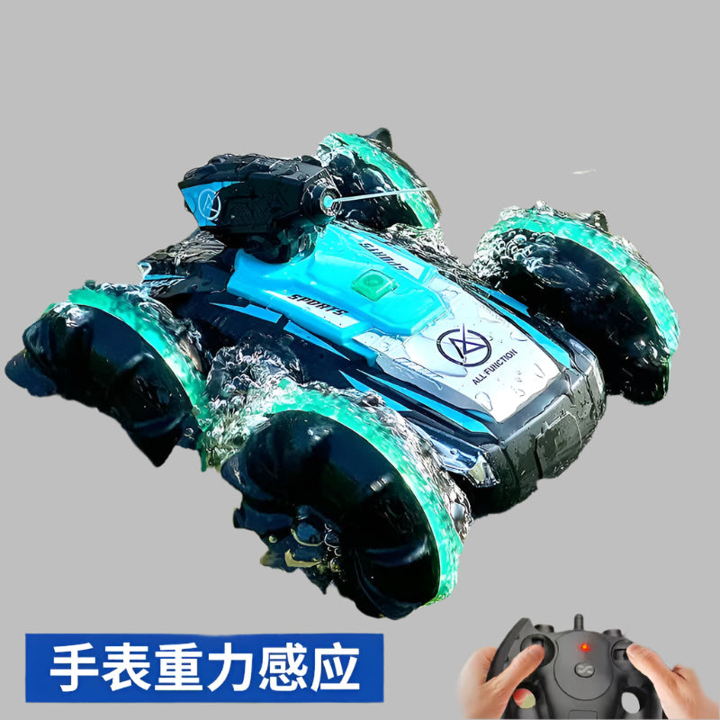 2.4G Amphibious Stunt RC Car – Double-Sided Toy for Boys