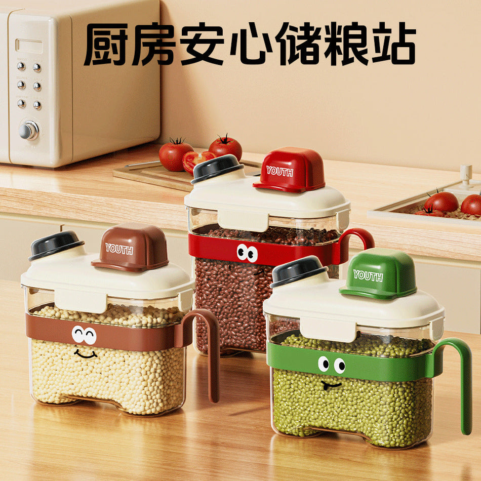 Cartoon Grain Jar Multi-Grain Storage Snack Container