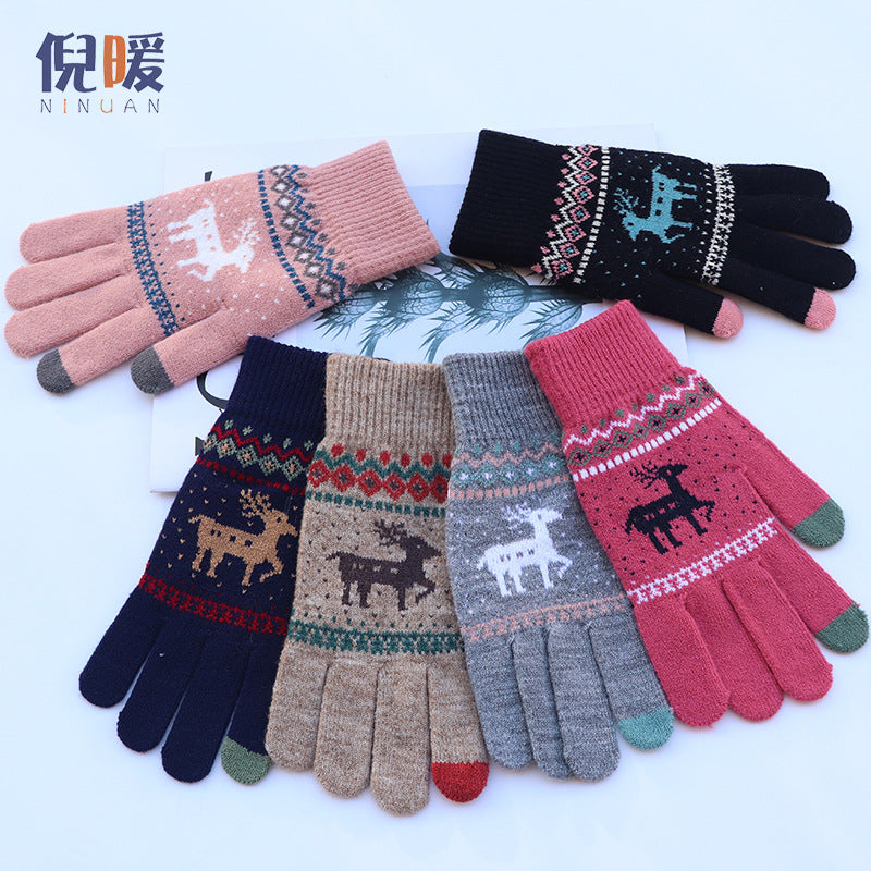 Women’s Ni Nuan Warm Velvet Touchscreen Gloves