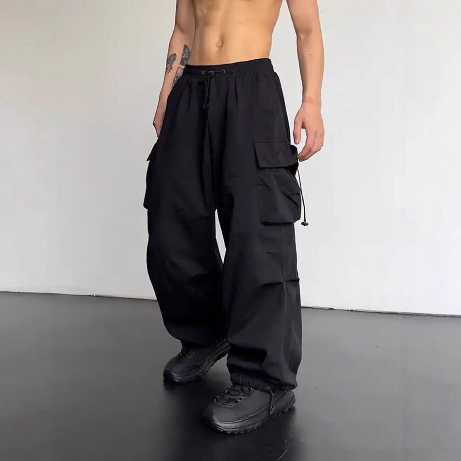Men’s Quick-Dry Cargo Pants – Summer Wide-Leg 2025