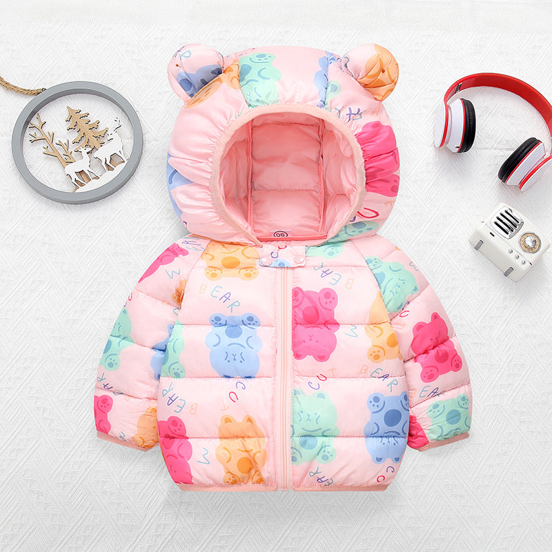 Baby Cotton Down Hooded Jacket – Winter Tops for Kids