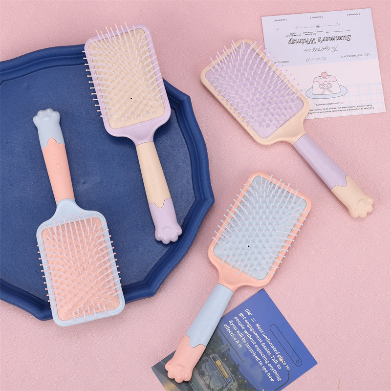 Macaron Air Cushion Hair Comb – (Pack of 2)