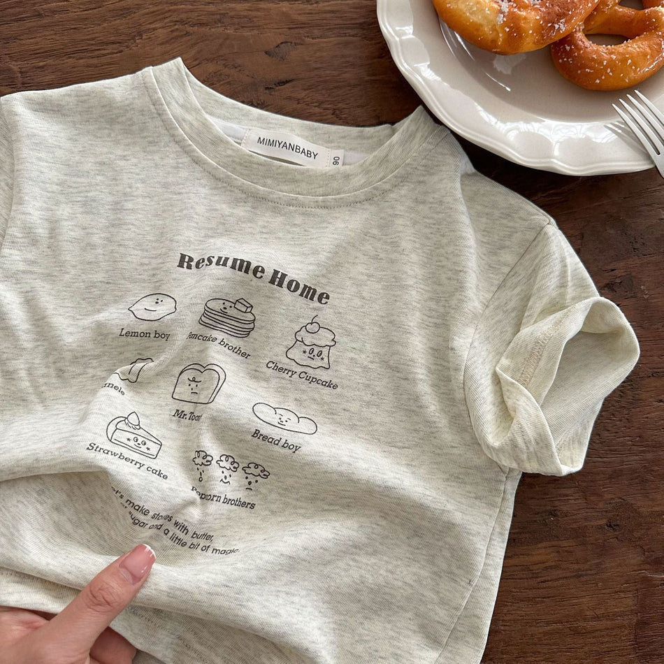 2025 Baby Summer Cotton T-Shirt Outfit Set Cartoon Half-Sleeve