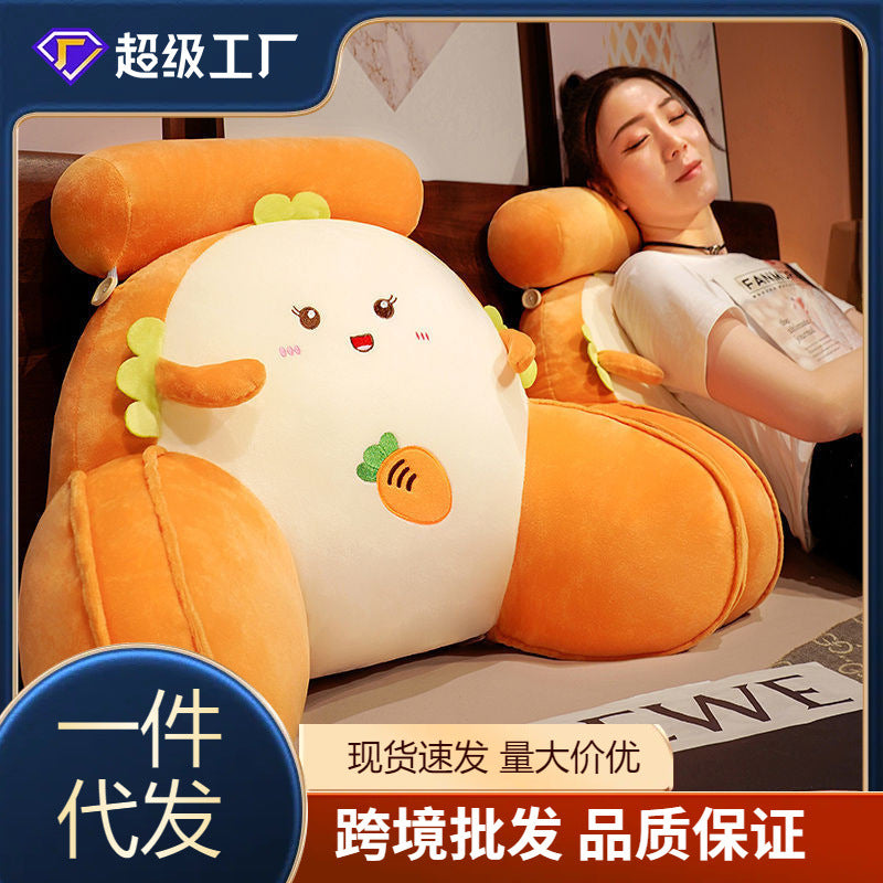 Bedside Soft Backrest Cushion Large Waist Pillow for Bed