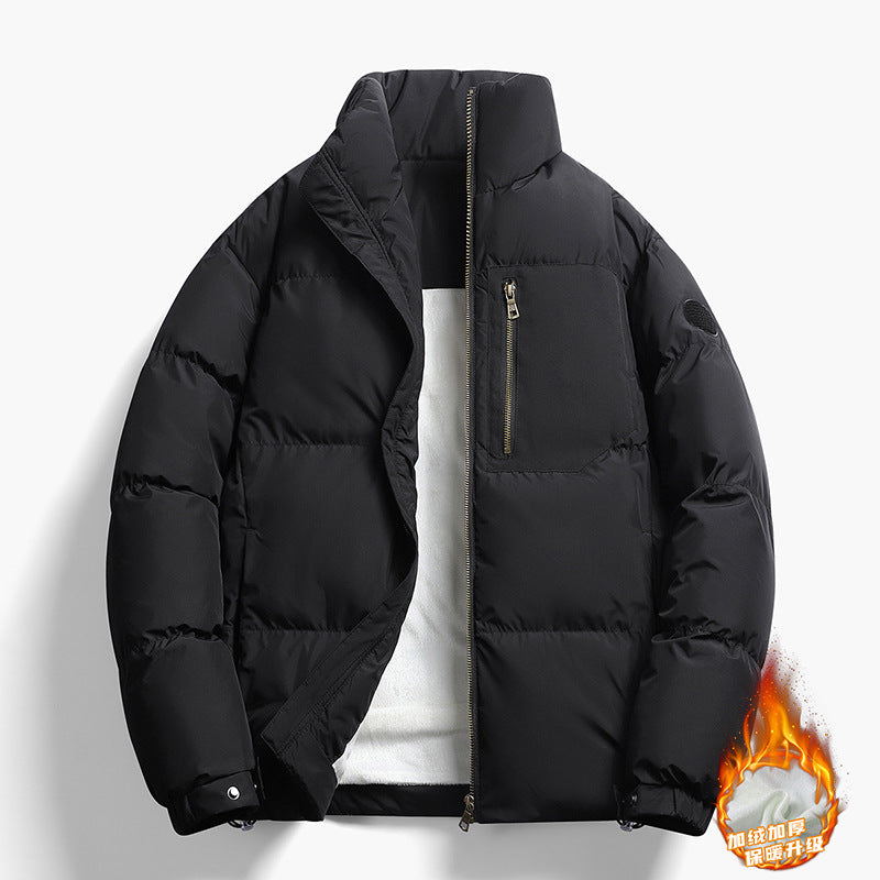 INSTOCK-Men’s Loose Down Cotton Jacket – Autumn Winter Versatile