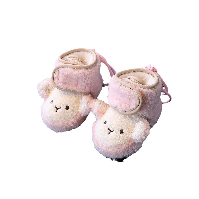 Cute Monkey Baby Winter Snow Boots Soft Sole