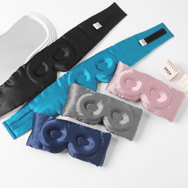 100% Mulberry Silk Eye Mask – 3D Stereo Light-Blocking Sleep Mask