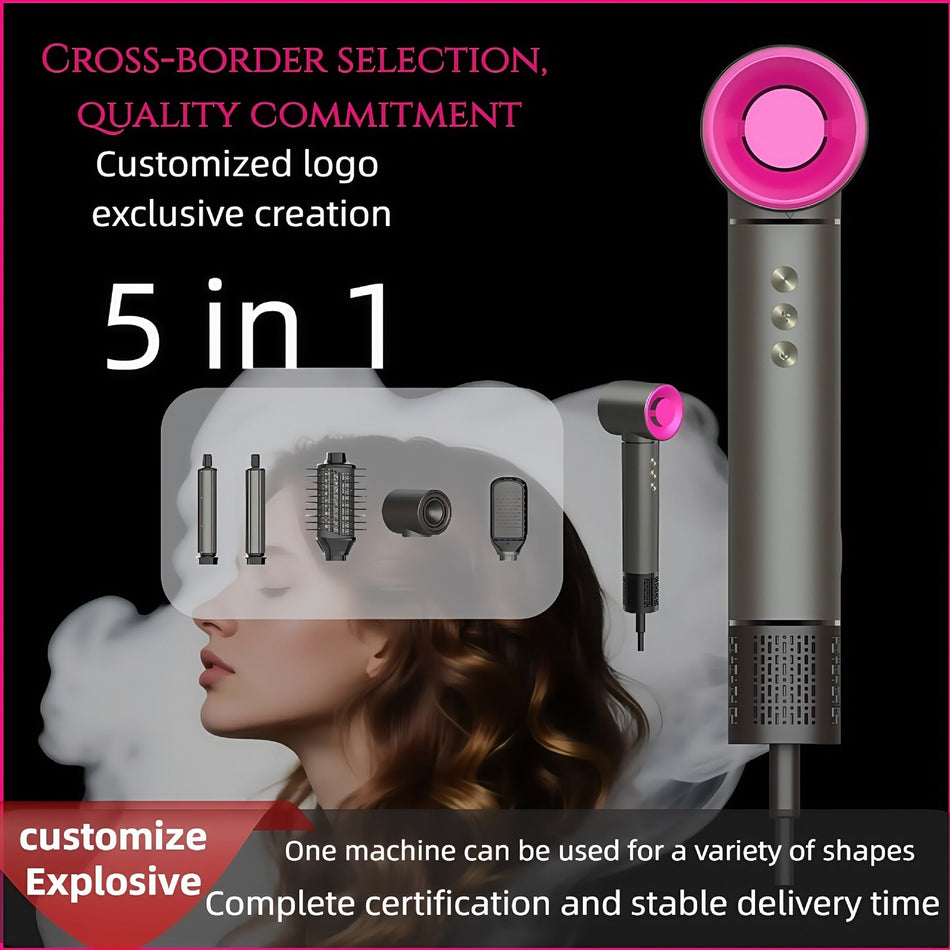 5-in-1 High-Speed Negative Ion Hair Dryer Comb