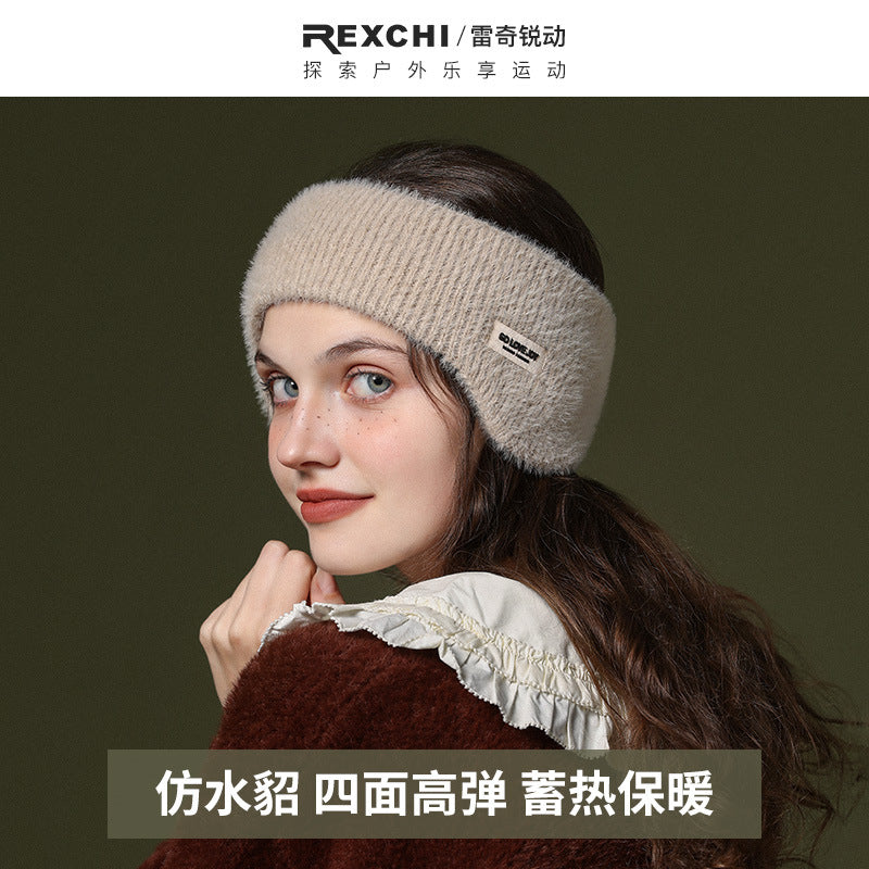 Winter Warm Windproof Fleece Lined Earmuffs for Women Sports