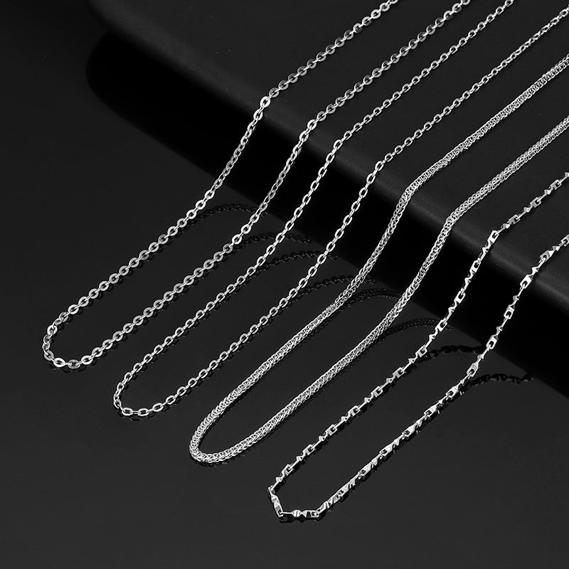 S999 Silver Flash Star Clavicle Chain – Elegant Women’s Jewelry