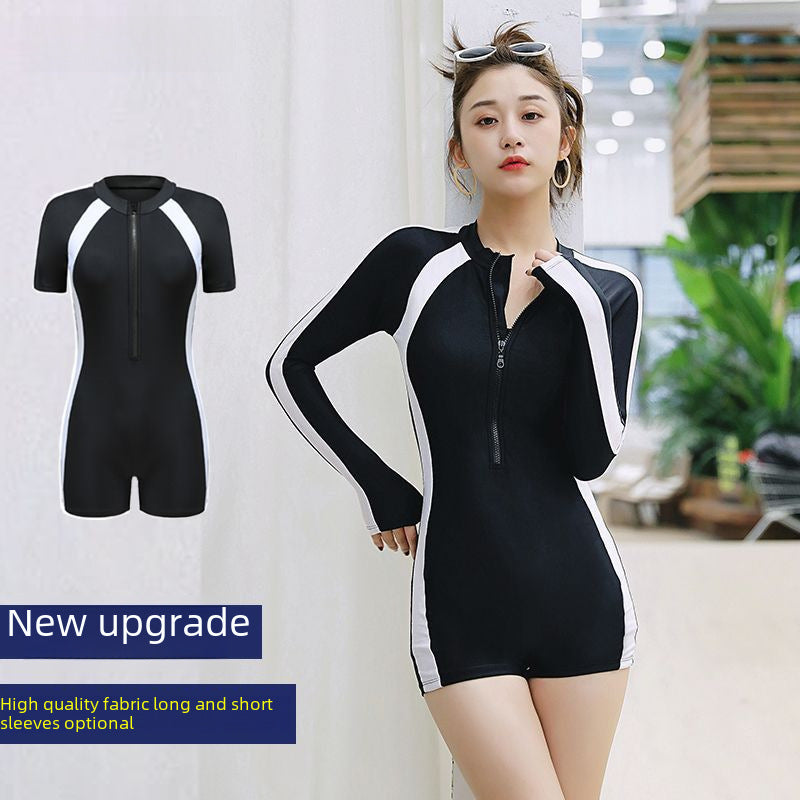Women’s Sports One-Piece Swimsuit – Professional & Conservative