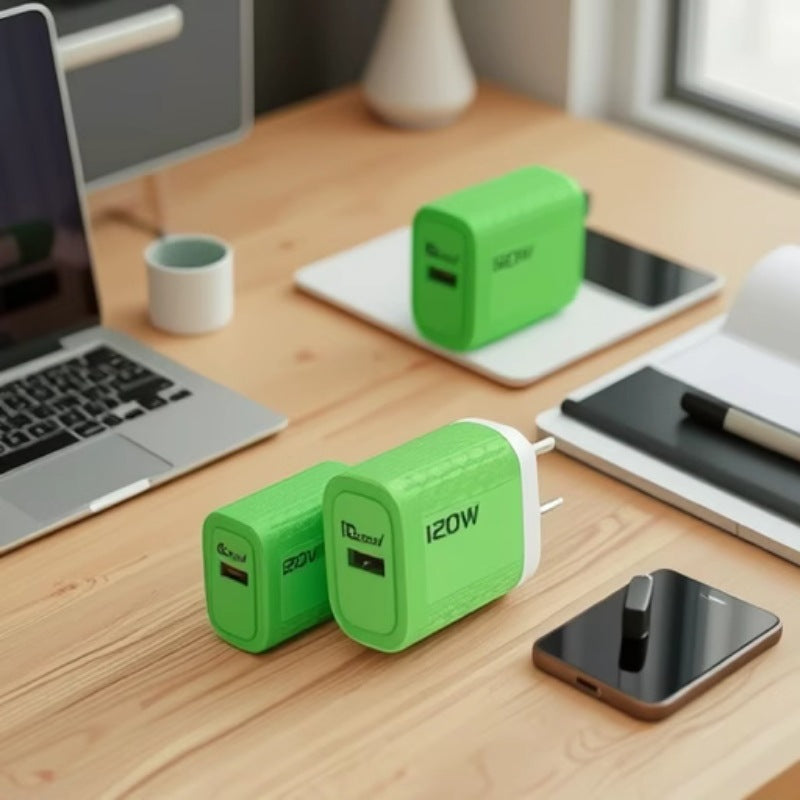 Customized 120W Single U-Port PPS Fast Charger – Sleek & Smart