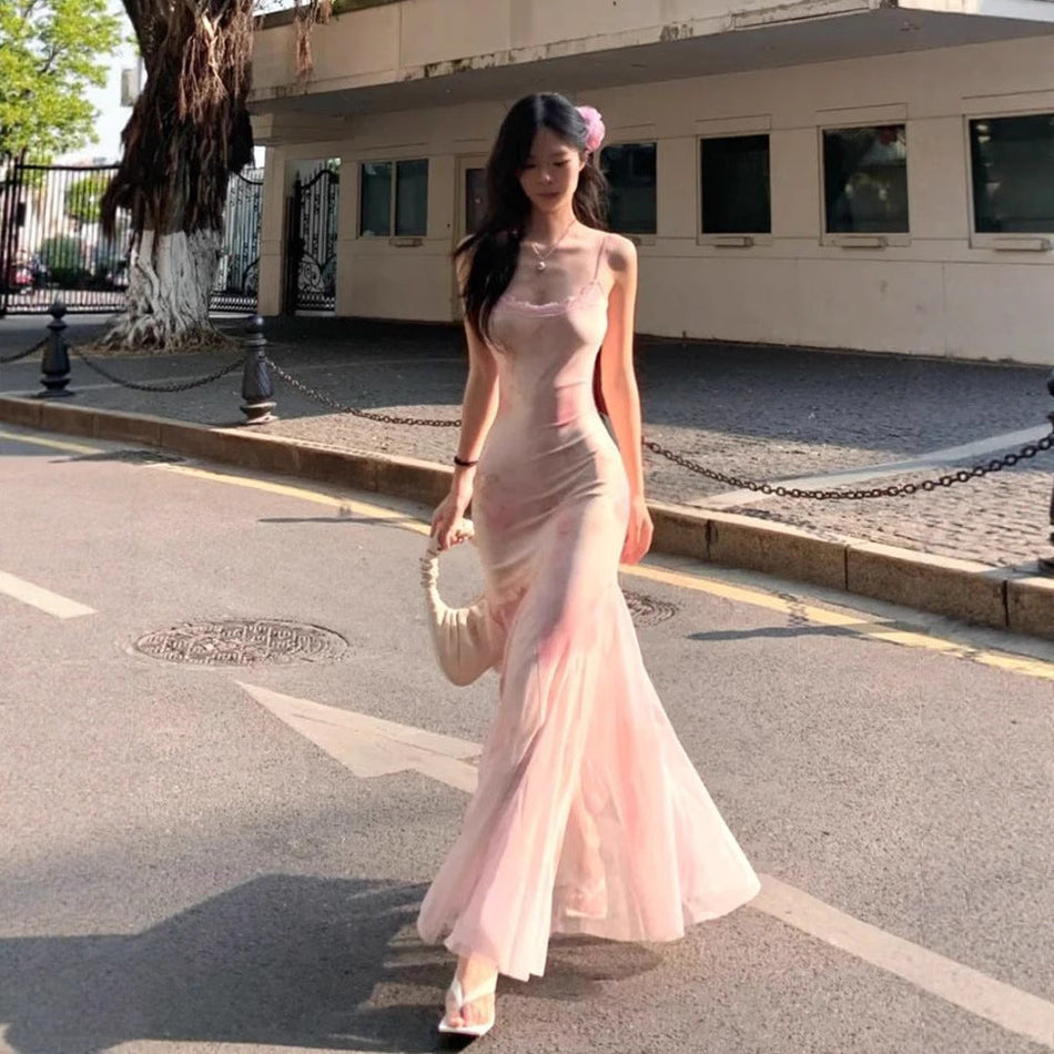 Women's Summer Floral Fishtail Dress