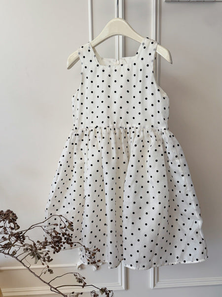 Girls Polka Dot Square Collar Princess Dress 2026 – Kids Fashion Nepal | Tudoholic