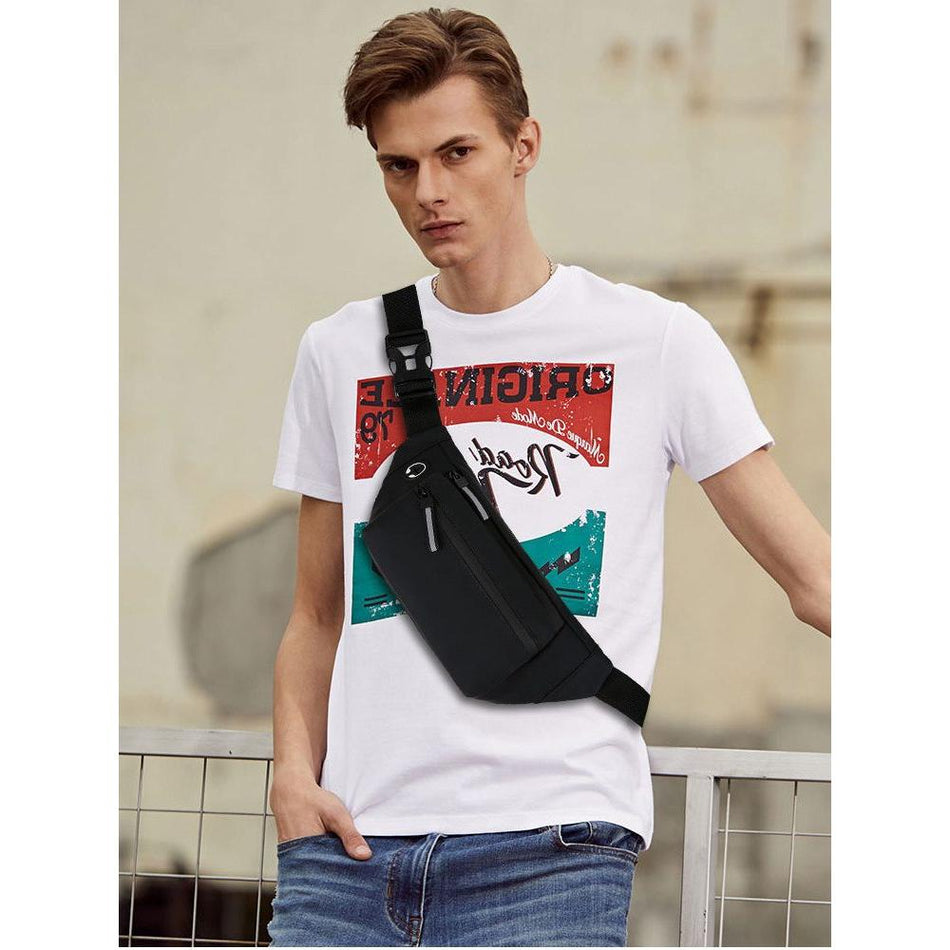 Waterproof Men’s Crossbody Waist Bag for Outdoor Sports