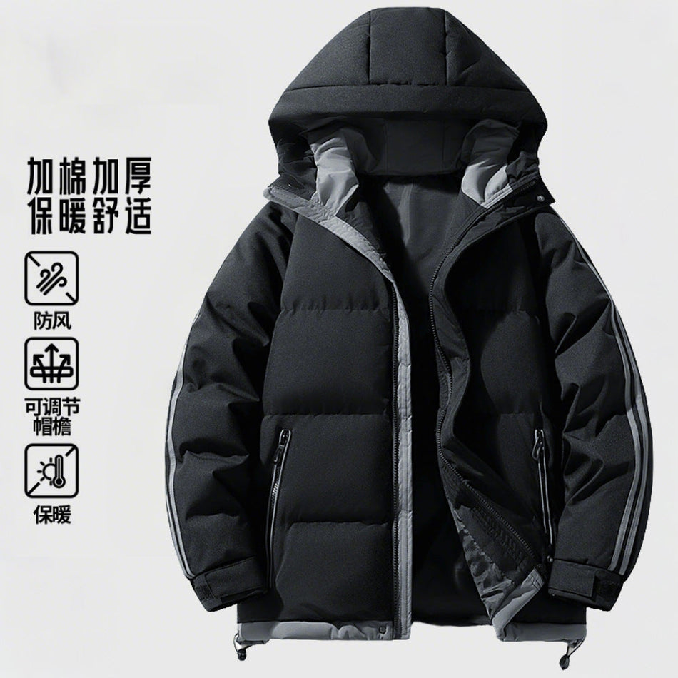 Men’s Loose Down Cotton Puffer Jacket – Hong Kong Trend