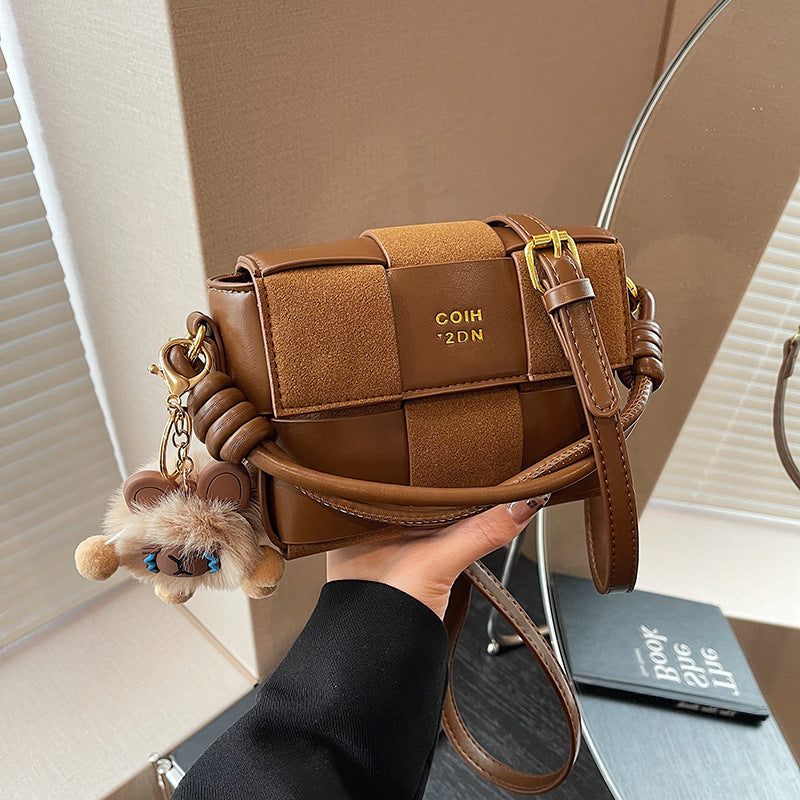 Women’s Textured Stitching Small Square bag