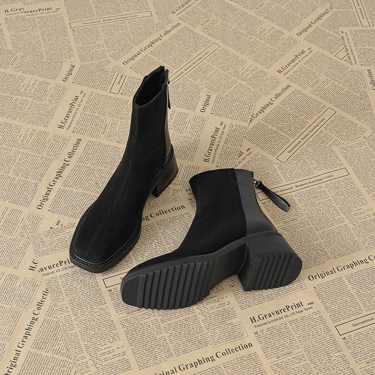 Square Toe Martin Boots for Women – Stylish & Durable