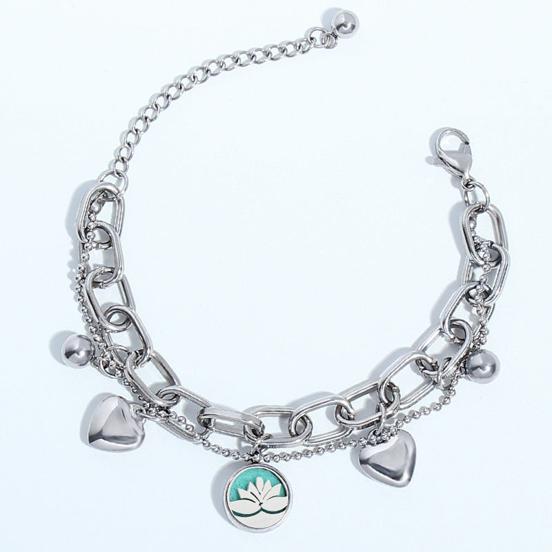 Titanium Steel Aromatherapy Bracelet