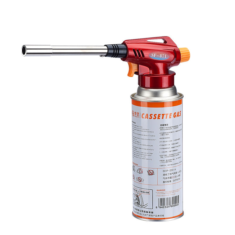 New Cassette Flame Gun High Temperature Kitchen Blowtorch Lighter