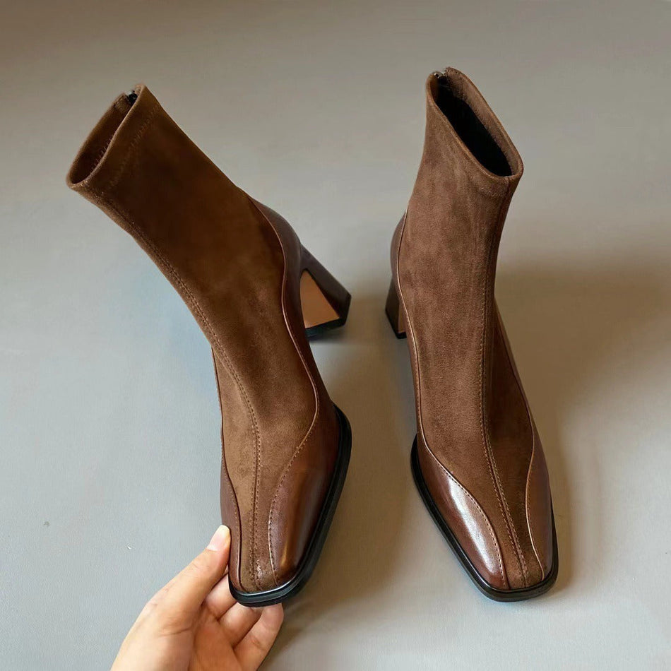 Women’s Mary Jane French Ankle Boots