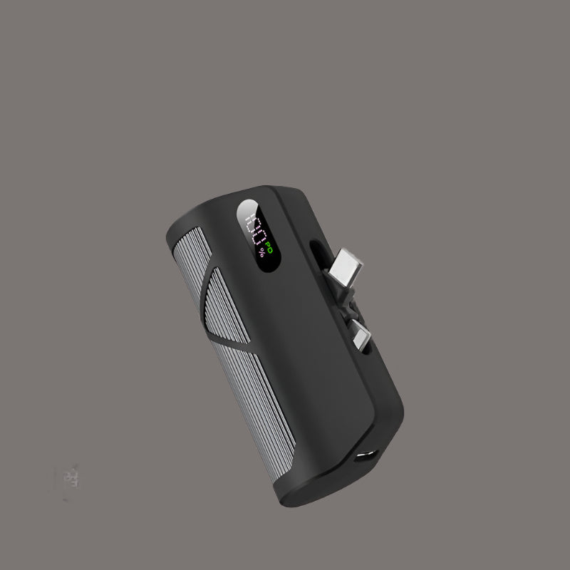 Capsule Power Bank with PD20W Fast Charge & Dual Heads