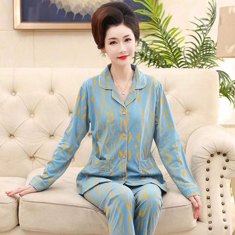 Cotton Pajama Set – Long Sleeve for Women & Moms