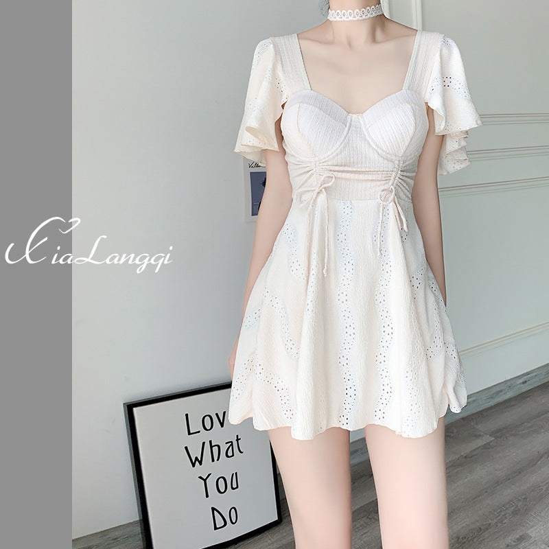 Women’s One-Piece Skirt Swimsuit – Slimming & Elegant 2025