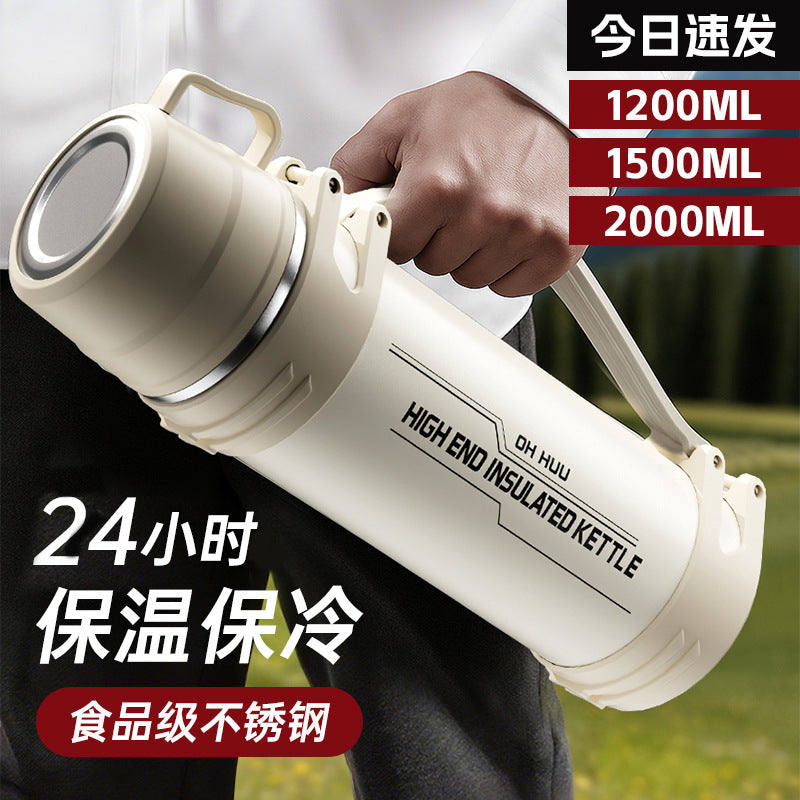 316 Stainless Steel Large-Capacity Travel Thermal Pot