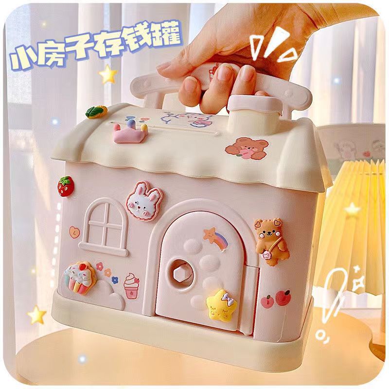 High-Color Kids’ Piggy Bank – Princess Small House Savings