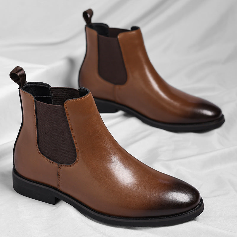 STOCK-British Retro Chelsea Martin Boots Men’s Large Velvet