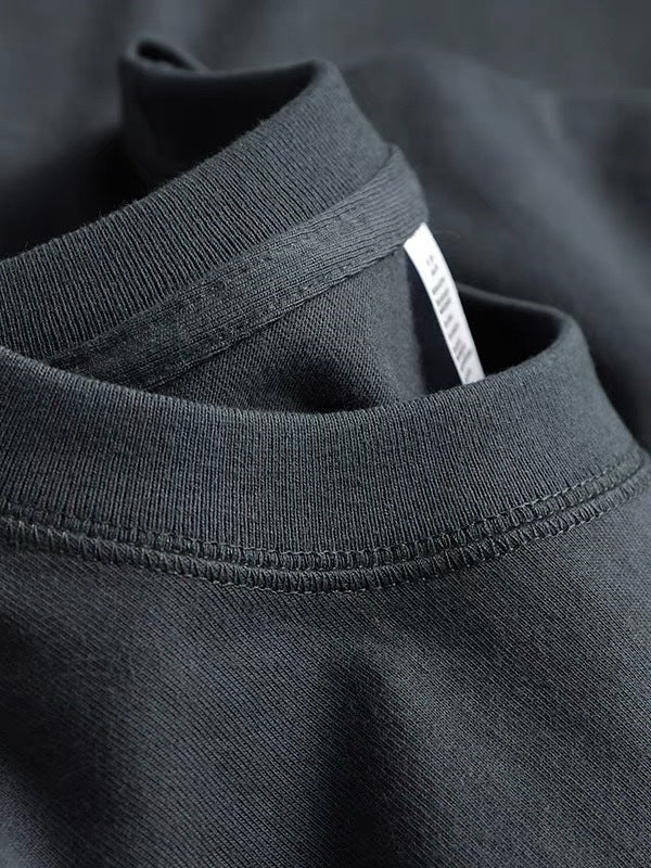 Men’s Heavyweight Round-Neck Summer T-Shirt 320g