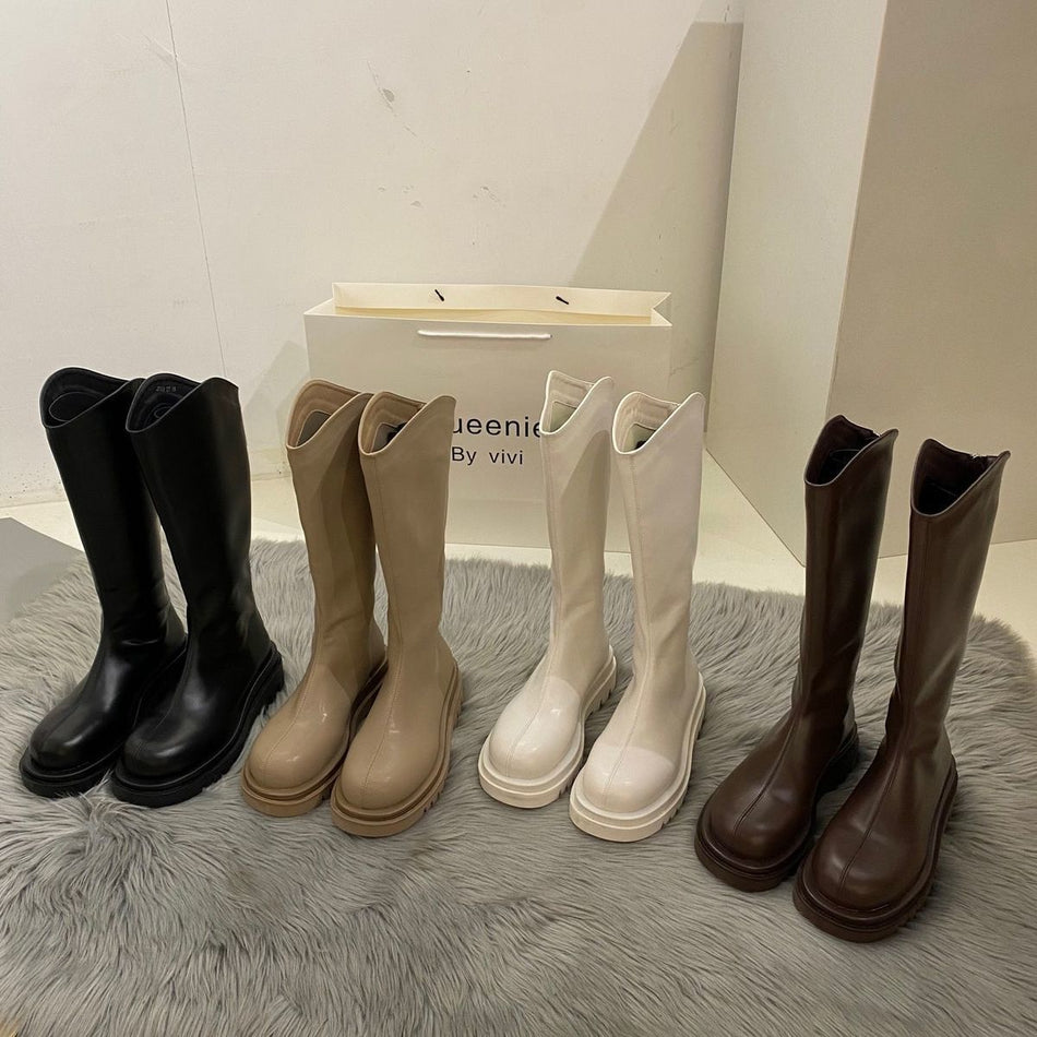 Thick-Soled Over-The-Knee Riding Boots
